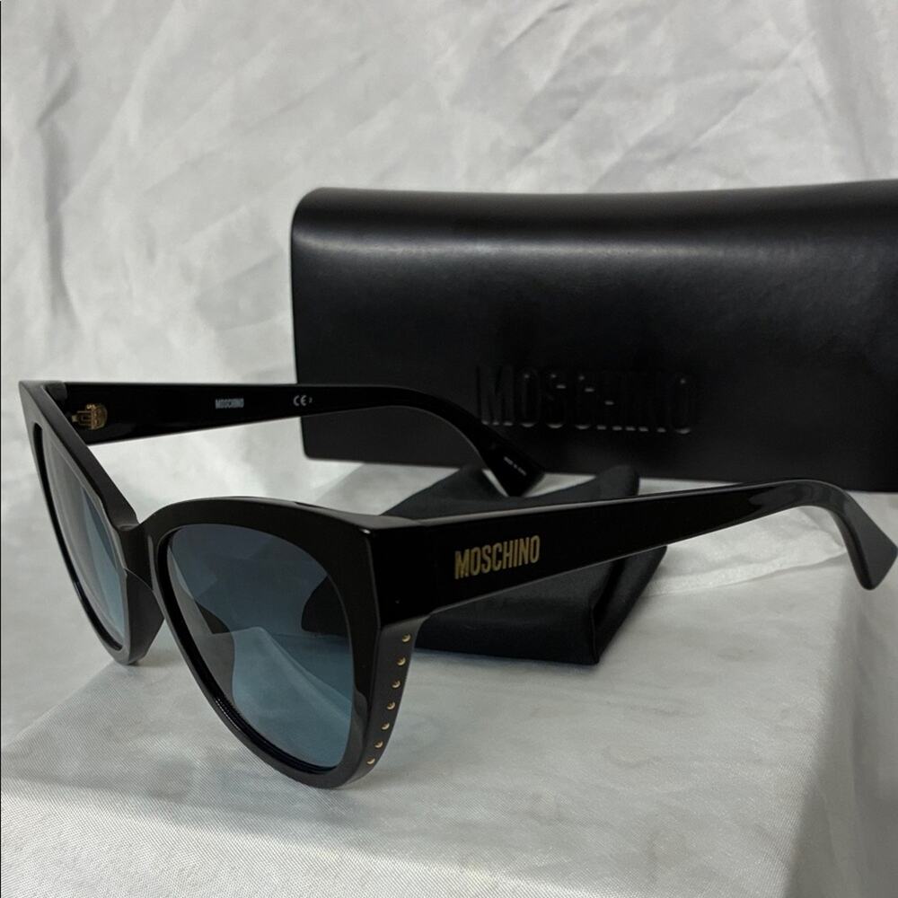 New Moschino Black and Gold Sunglasses